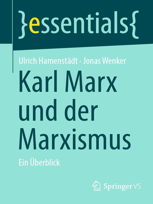 Title details for Karl Marx und der Marxismus by Ulrich Hamenstädt - Available